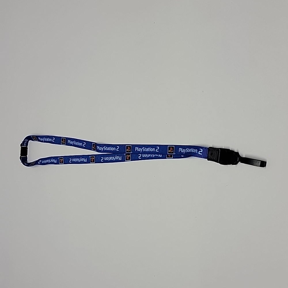 Playstation 2 blue NOS lanyard new